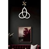 Melisia White Gold Tek Renk Modern Sarkıt LED Avize - Beyaz - Gold