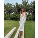 MELISSA YILMAZ DESIGN Desert Rose Collection White Tulle Pareo (40)
