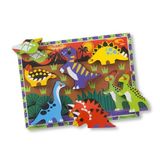 Melissa&Doug MD003747 Dinozorlar Ahşap Tombul Yapboz