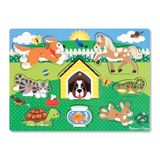 Melissa&Doug Melıssa Doug Ahşap Tutmalı Yapboz Evcil Hayvanlar