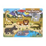 Melissa&Doug Melıssa Doug Ahşap Tutmalı Yapboz Safari