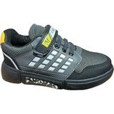 Meliten Kids Gri Siyah Unisex Kids Sneaker Esnek Rahat Kalıp Çocuk Spor Ayakkabı Tam Kalıp Günlük Ayakkabı - Gri - Siyah