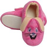 Meliten Kids Kaydırmaz Taban Tavşan Figürlü Ev Okul Çocuk/bebek Pandufu - Antrasit - Pembe - Beyaz