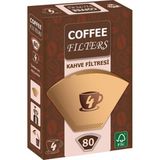 Melito Coffee Filters Filtre Kahve Kağıdı No 4 (80’li) (Brown) - 1 Paket