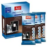 Melitta Filtre kartuşları Pro Aqua (3 kartuş) – tam otomatik kahve makineleri için kireç filtresi, kireç birikintilerini önler ve en iyi kahve tadı için zararlı maddeleri azaltır