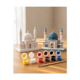 Melivo Studio Cami Maketi Boyama Seti - 3D Baskı Mimari Maket, Fırça Ve Boyalar Dahil Hobi Seti
