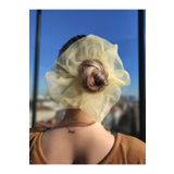 Melkady Aksesuar Melkady 121ysa - Dev Boy Oversize Organze Scrunchie Saç Lastiği
