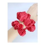 Melkady Aksesuar Melkady 131fu - Saten Scrunchie Saç Lastiği Seti (2'Lİ)