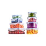Melkan Home 8 Adet Kapaklı Saklama Kabı Seti & Sızdırmaz Saklama Kabı & Hava Geçirmez Kaplar & Erzak Kapları