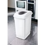 Melkan Home Beyaz Banyo Çöp Kovası 27 Litre Atık Kutusu Cafe Otel Çöp Kovası Geri Dönüşüm Kutusu 27 Litre