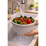 Melkan Home Çok Amaçlı 3 Litre Badya | Bulaşık Leğeni, Karıştırma Kasesi, Hamur Mayalama Kabı - 23,5 x 11 Cm