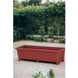 Melkan Home Dekoratif Balkon Saksısı 26 Litre 6 Ayaklı Cafe Otel Saksı Büyük Saksı Kahverengi 26x75x21 Cm Kahverengi