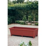 Melkan Home Dekoratif Balkon Saksısı 26 Litre 6 Ayaklı Cafe Otel Saksı Büyük Saksı Kahverengi 26X75X21 cm