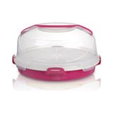 Melkan Home Hazneli Kek Fanusu Pasta Fanusu 7 Litre + 2,5 Litre Hazneli - Pembe