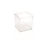 Melkan Home Küp Saksı 2,8 Litre 15 Cm Şeffaf Kristal Saksı Şeffaf Küp Saksı Şeffaf Saksı Şeffaf