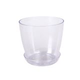 Melkan Home Orkide Saksı, Şeffaf Kristal Orkide Saksı 1,5 Litre