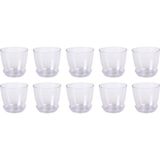 Melkan Home Orkide Saksısı Kristal Orkide Saksı 10 Adet 1.5 Litre - 14x13 Cm