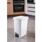 Melkan Home Pedallı Çöp Kovası 10 Litre Beyaz Çöp Kovası Slim Pedallı Çöp Kovası 10 Litre 36 Cm Beyaz