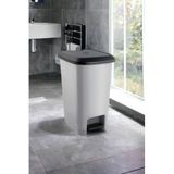 Melkan Home Pedallı Çöp Kovası 10 Litre Gri Çöp Kovası Slim Pedallı Çöp Kovası 10 Litre 36 Cm Metalik Gri Metalik Gri