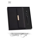 MELL & SWIPE Kişiye İsme Özel Kalem Premium Siyah Ajanda Rubber Kalem Termo Deri Defter Kutulu Set Hediyelik
