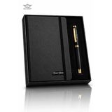 MELL & SWIPE Kişiye İsme Özel Premium Siyah Ajanda Kalem Seti Termo Deri 160 Sayfa 13x21cm Defter Kutulu Hediyelik