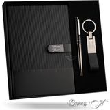 MELL & SWIPE Kişiye Özel Organizer Seti Isim Yazılı Defter Kalem Anahtarlık Vıp Hediye Kutulu Premium Hediye