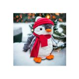 Mellito Toyzz 40 Cm Peluş Pingu Penguen Kırmızı Şapkalı Peluş Oyuncak Uyku Arkadaşı