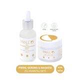 MELLOR Pirinç Serumu&maske Gözenek Sıkılaştırıcı Ton Eşitleyici Peeling Etkili 2'li Ürün