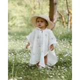 Mells Baby Organik %100 Pamuk Müslin Kapşonlu Plaj Çocuk Bebek Panço Bornoz Banyo Havlu - 0 - 2 Yaş