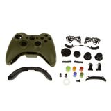 Melocyphia Xbox 360 Kablosuz Oyun Kumandasının Değiştirilmesi için Düğmeli Tam Muhafaza Kabuk Kılıf Kapağı (Siyah)
