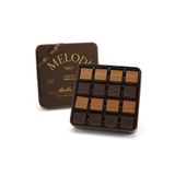 Melodi 1957 Serisi Metal Hediye Kutu Madlen Çikolata, 384g, Sütlü ve Bitter