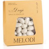 Melodi Çikolata Beyaz Badem Şekeri 250GR - 250 gr