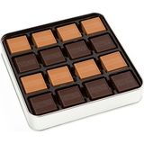 Melodi Çikolata Kalpli Metal Kutu - Hediye Çikolata