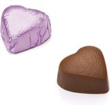 Melodi Çikolata Yaldız Mini Kalp Antep Fıstıklı Çikolata Pembe 500G - 500 gr