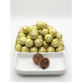 Melodi Çikolata Yaldızlı Sütlü Trüf Çikolata Altın 500G - 500 gr