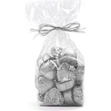 Melodi Gümüş Yaldızlı Mini Kalp Antep Fıstıklı 500 gr Sütlü Çikolata