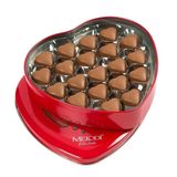 Melodi Kalp Çikolata Kırmızı Metal Kutu 400 gr