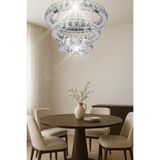 Melodi Kristal Taşlı Krom Avize -Yatak Odası - Hol - Salon 30-40-50CM