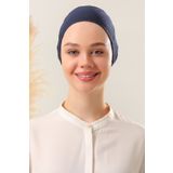 Melodi Scarf Dikişsiz Penye Bone Lacivert