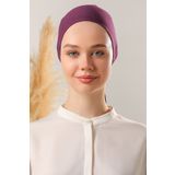 Melodi Scarf Dikişsiz Penye Bone Mor