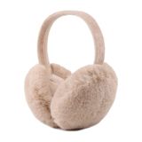 Melodi Scarf Kadın Soğuktan Koruyucu Soft Peluş Kışlık Kulaklık Kulak Isıtıcı Vizon