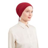 Melodi Scarf Kadın Tesettür Dikişsiz Penye Bone Bordo