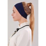 Melodi Scarf Kadın Tesettür Dikişsiz Silikonlu Kaymaz Bandana Spor Bone Lacivert - Standart