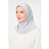 Melodi Scarf Kadın Tesettür Hijab Deniz Havuz Spor Uyumlu Bone Açık Gri