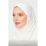 Melodi Scarf Kadın Tesettür Hijab Deniz Havuz Spor Uyumlu Bone Ekru