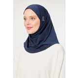Melodi Scarf Kadın Tesettür Hijab Deniz Havuz Spor Uyumlu Bone Lacivert