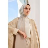 Melodi Scarf Kadın Tesettür Medine Ipeği Şal Bej