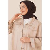 Melodi Scarf Kadın Tesettür Mio Caz Eşarp Hijab Kahverengi
