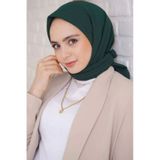 Melodi Scarf Kadın Tesettür Mio Caz Eşarp Hijab Zümrüt Yeşili Zümrüt Yeşili