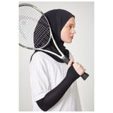 Melodi Scarf Kadın Tesettür Pratik Hijab Spor Şal Siyah